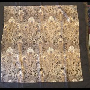 Vintage Silk Liberty Peacock Scarf